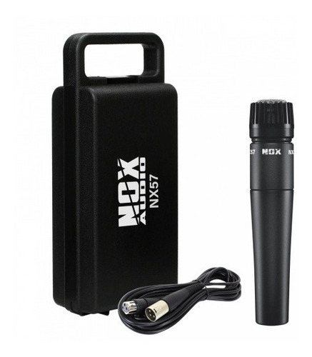 Micrófono Para Instrumentos Nox Tipo Sm57 C/ Cable Y Estuche