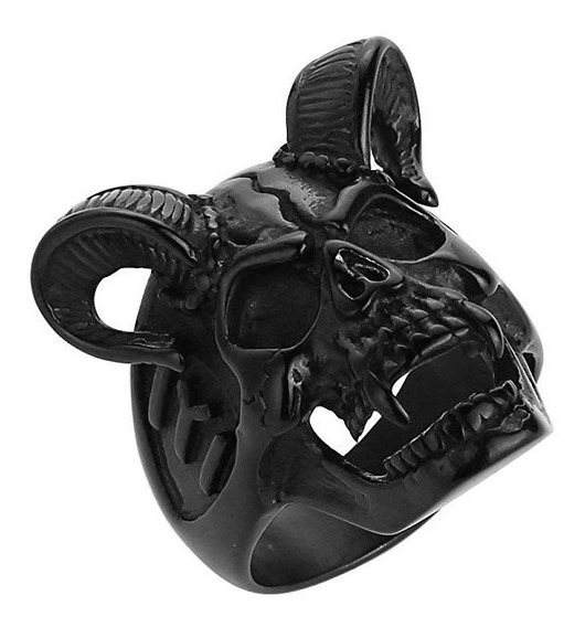 Vintage Acero Inoxidable Calavera Diablo Demonio Garra Hombres Banda Anillo Gótico Rocker Biker