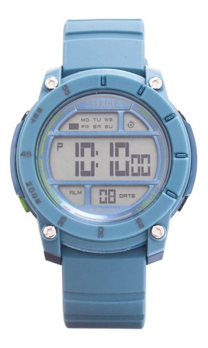 Reloj Strike Watch M1194-4eee-bubu Mujer Deportivo Color de la correa Azul Color del fondo Gris