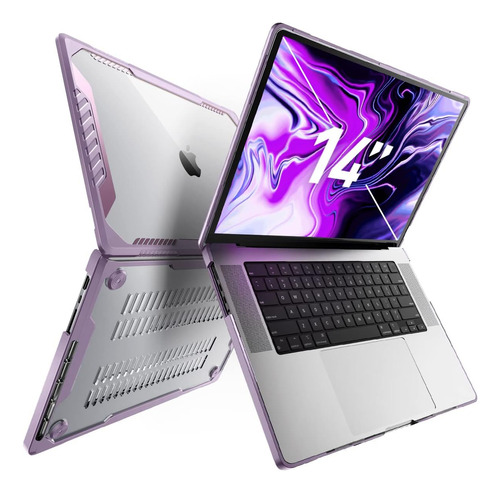 Funda Supcase Para Macbook Pro 14 M1 Pro/max Lilac