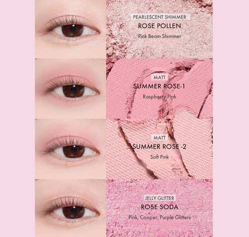 Amuse Eye Color Palette #02 Cool Rose - K Beauty
