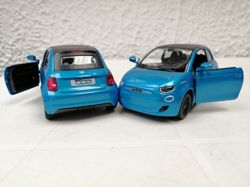 Fiat 500e, Escala 1:28, Metalico, 12cms Largo, Kinsmart