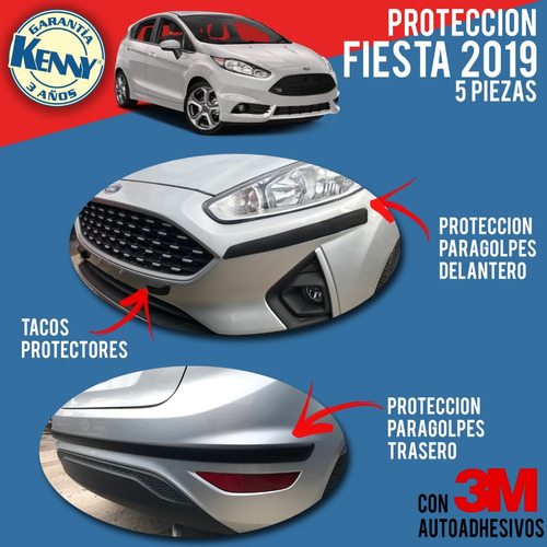 Fiesta 2018 / 2019 Protector De Paragolpes 5 Piezas Kenny