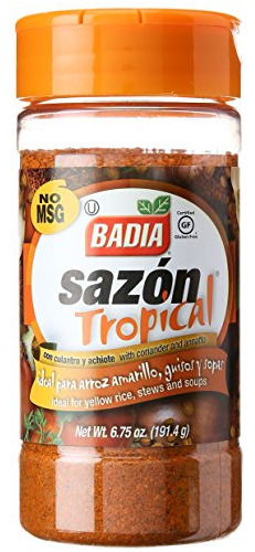 Sazón Tropical Con Achiote Y Cilantro, 6.75 Oz