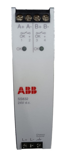 Abb Power Voting Unit Ss832, 24vdc 20a In. Dual Out. Single