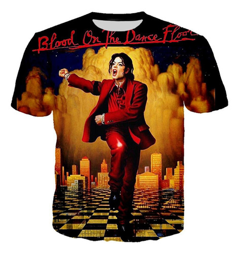 Playera De Manga Corta Con Estampado 3d De Michael Jackson