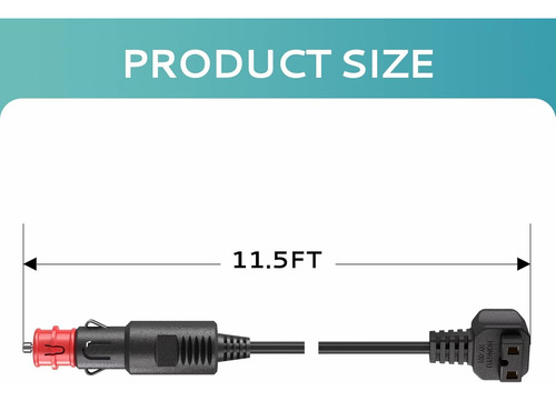 Cable De Alimentación De 12 V Cc Refrigerador Del Coche 2024