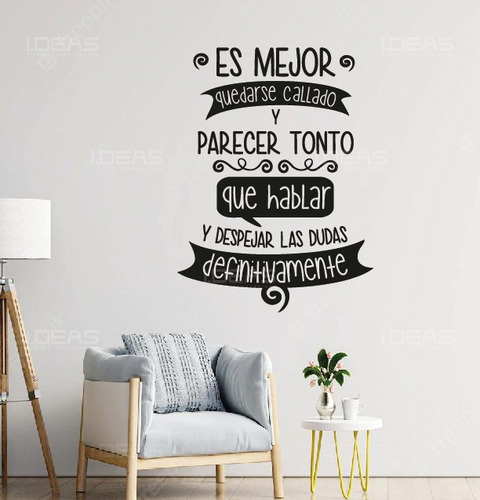 Vinilos Decorativos Frase Motivacional Es Mejor Quedarse