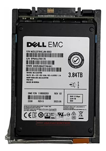 Ssd Emc 3.84tb 2.5 Sas 12gb 005053576 005053577 005053678 @ Pra