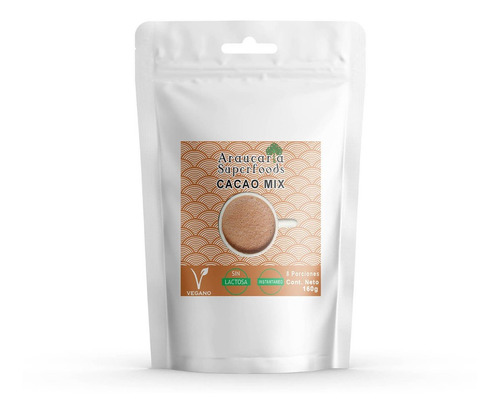 Cacao Mix - Cacao Latte Vegano Sin Lactosa 160gr 8 Porciones