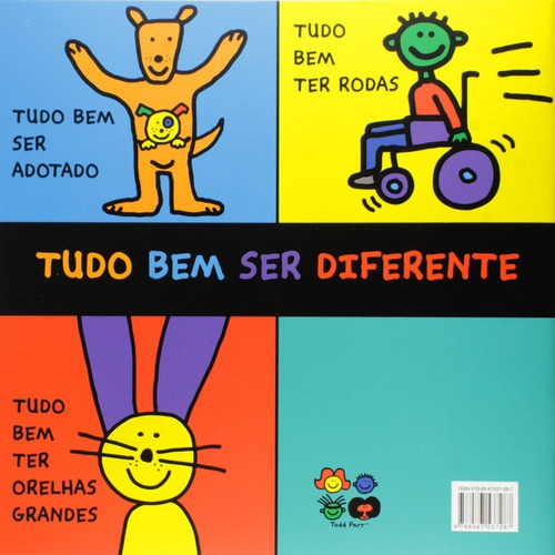 Tudo bem ser diferente, de Todd Parr. Editora PANDA BOOKS / ORIGINAL, capa mole em português