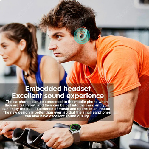 Reloj Inteligente Gt66 2 En 1 Tws Bluetooth Para Xiaomi Ios