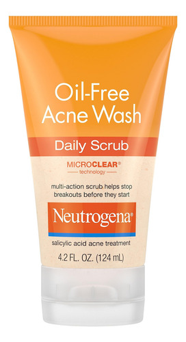 Exfoliante Facial Neutrogena, Sin Aceite, Acné, 2% Ácido Sal