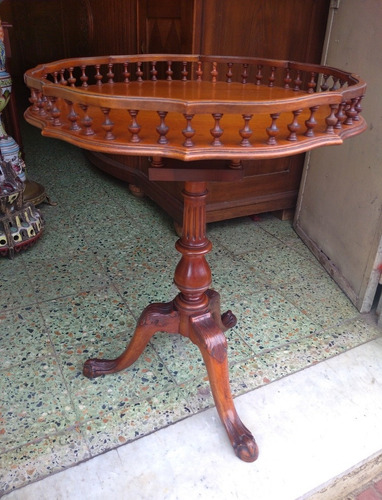 Antigua Mesa De Centro O Sala, Est Inglés. (Usado)