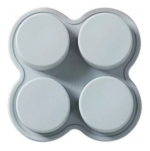 Molde Para Bañar Galletitas Alfajores X 4 Cilindro 5.3 Cm Ø