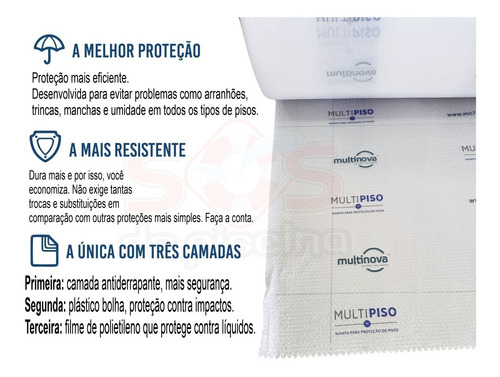 Salva Piso - Protetor De Pisos - Multitriplex - 32,5 M²