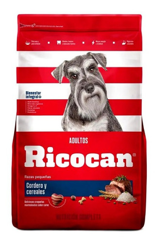 Ricocan Perro Adulto Cordero Y Cereales Razas Pequeñas 22kg