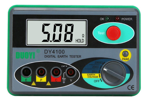 Medidor De Resistencia De Tierra Lcd, Probador De