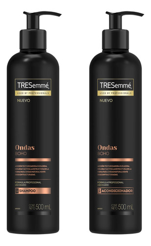 Tresemme Kit Ondas Boho Shampoo Y Acondicionador X 500ml