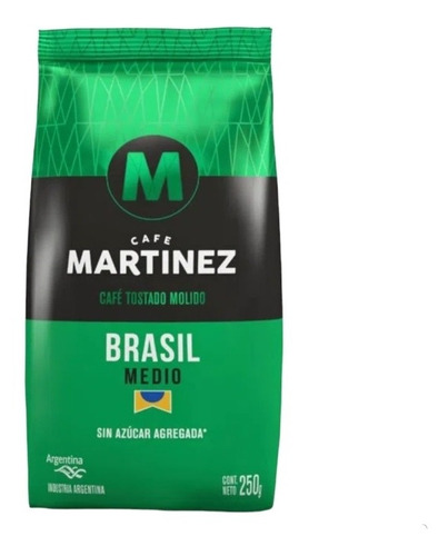 Café Martinez Brasil Tostado Y Molido De 250g