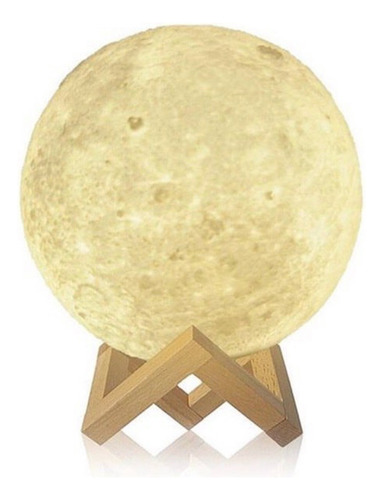 Lampara Velador Luna Led, Moon Led Lamp, 20cm.