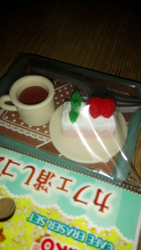 Borrachas Japonesas Iwako Café Com Bolo