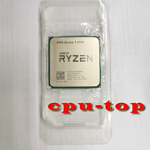 Amd-procesador De Cpu Amd Ryzen 7 2700, 3,2 Ghz, 8 Núcleos
