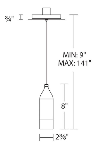 Wac Lighting Pd-76908-ab Dweled De Acción 8 En Led Mini CoLG