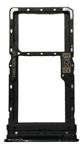 Porta Dual Sim Y Sd Compatible Motorola G82 Color Plata