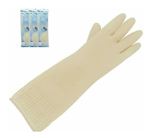 Guantes De Goma De Látex Natural Reutilizables, Duraderos, G