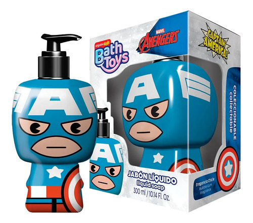 Jabón Líquido Capitán America  X 300ml - Marvel Avengers