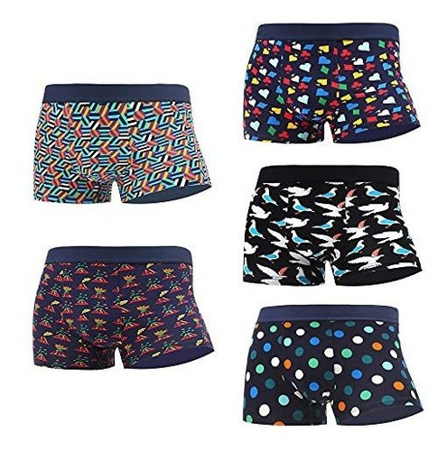 Set De 5 Boxer Transpirable Talla Large Para Hombre En