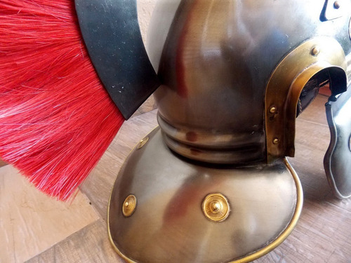 Elmo Capacete Optio Romano Exercito Imperial Centurião - Aço