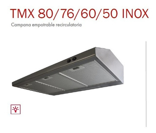 Campana Empotrable Recirculatoria Teka Tmx 50 Acero Inox