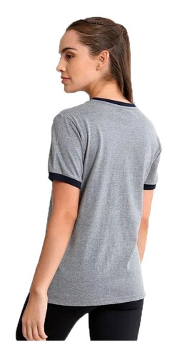 Imagen 2 de 4 de Remera Fila Lifestyle Mujer Old Gris Melange Cli