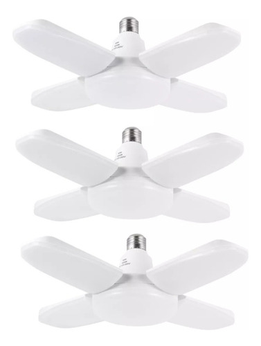 Mini Ampolleta Luz Led 28w Angulo Ajustable 4 Aspas 4+1