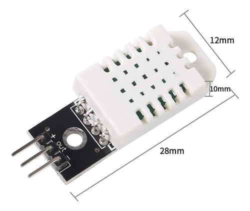 2 Piezas Sensor Dht22 Am2302 Temp. Y Humedad Con Jumpers