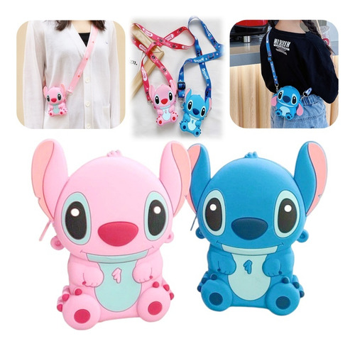 Kit 2 Bolsas De Silicona Lilo And Stitch - Regalos Para Niña