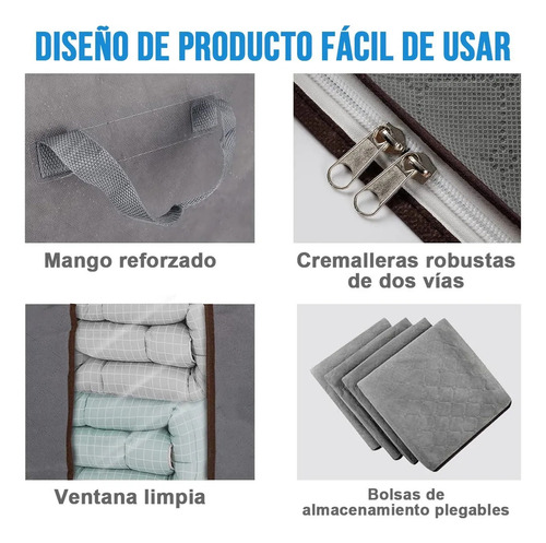6 Bolsas De Almacenamiento For Guardar Ropa Y Edredones