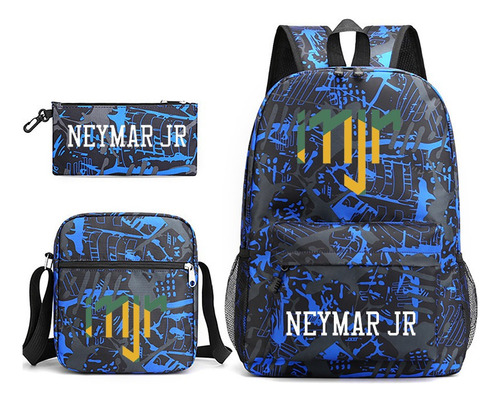 Neymar Mochila Talla 10 Juego De 3 Mochilas, Estuche Y ,1