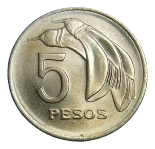 Uruguay 5 Pesos 1969 - Flor Del Ceibo - Sol - Sin Circular 