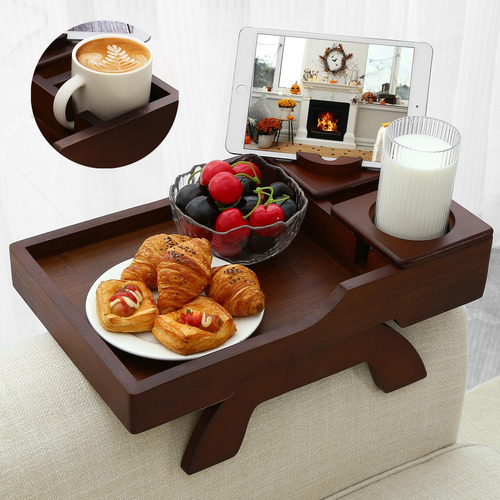 Portavasos Para Sofá Bandeja Para Brazo De Sofá Lateral 4 En