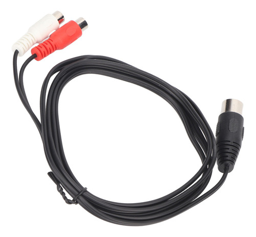 Nuevo Cable Adaptador De 8 Pines Din Machos A 2 Rca Hembra
