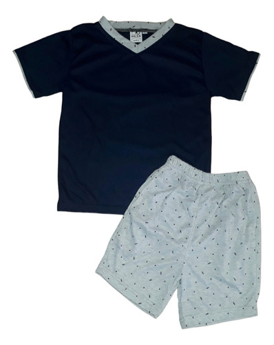 Pijamas Niños Con Bolsillos Mg Corta-pantaloneta