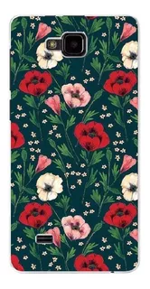 Capa Flexivel De Tpu Flores Zte C341 Kis Película De Brinde