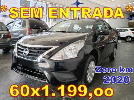 Nissa Versa 2020 0km Sem Entrada Para Aplicativo Uber