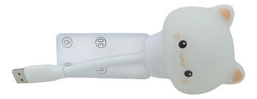 Mini Luminária Infantil Usb C/ Controle Led Abajur De Tomada
