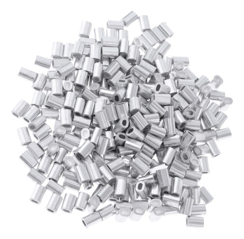 100x Crimps Mangas Aluminio 5 Tamaños Accesorios De 1.2mm
