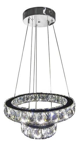 Lámpara Colgante De Cristal Mil Luces Harlow 030 Gris