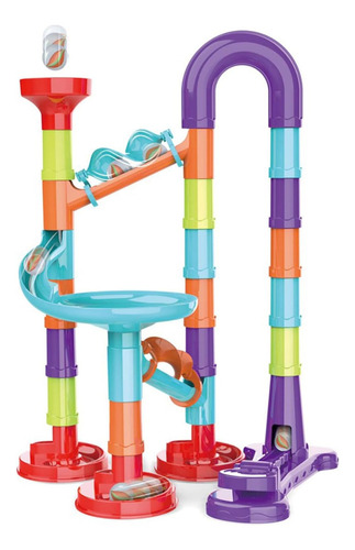 Pista De Canicas 45 Piezas Juego Tobogán De Canicas Color Multicolor